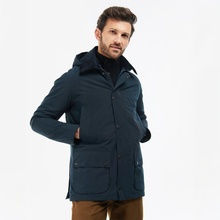 Barbour voskovaná bunda Barbour Ashby Winter Navy