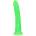 RealRock Slim Realistic Dildo with Suction Cup Glow in the Dark 20cm Green