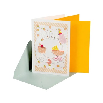 3D картичка - Baby GIRL (К86297-1)