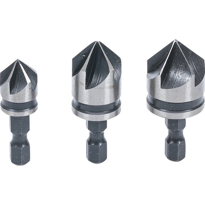 Sada zahlubovacích bitů, HSS, pohon 6,3 mm (1/4"), 12 - 16 - 19 mm, 3dílná - BGS 70052