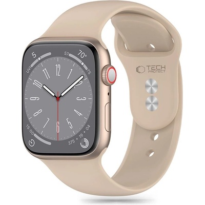 Tech-Protect Силиконова каишка за Apple Watch 6 / 7 / 8 / 9 / 10 / SE (40/41/42 mm) от Tech-Protect Silicone - Walnut (5906302310180)