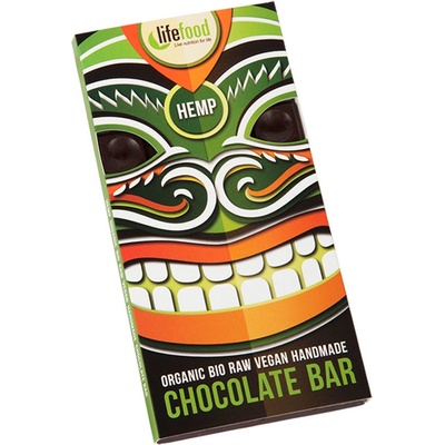 Lifefood Čokoláda s konopným semienkom BIO RAW - 70g -