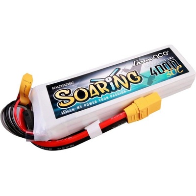 Gens ace G-Tech Soaring 4000 mAh 11.1V 30C 3S1P Lipo Battery Pack with XT90 plug GEA403S30X9GT