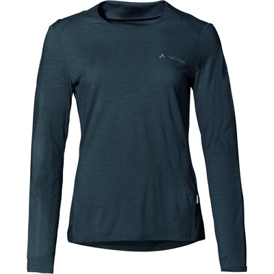 VAUDE Yaras LS WOOL dámske tričko dark sea