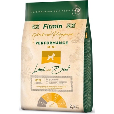 Fitmin Lamb with Beef Mini Performance 2 x 2,5 kg