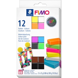 FIMO Комплект глина Staedtler Fimo , 12 цвята х 25g (28100-А-8013 C12-3)