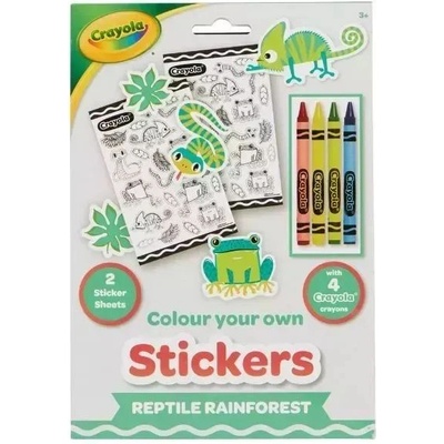 Hunter Price Crayola: Комплект за оцветяване с восъчни пастели - Тропическа горска влечугите (15754RR)