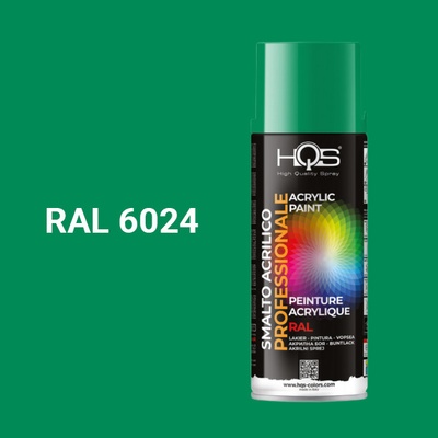 HQS akrylová farba v spreji 400 ml RAL 6024 lesklá