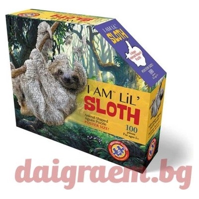 WOW Toys Пъзел wow 4008 - 100 части - Ленивец (wowp4008)