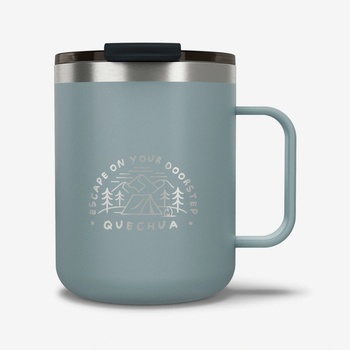 Quechua Antikorový termohrnček 900 350 ml modro-sivý