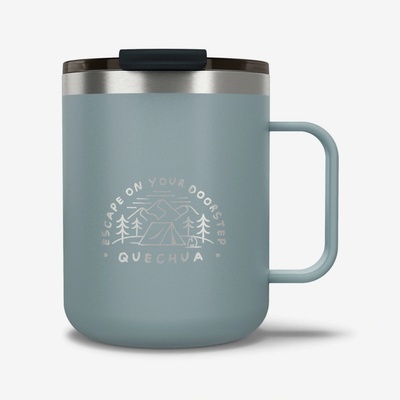 Quechua Antikorový termohrnček 900 350 ml modro-sivý