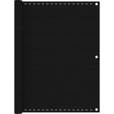 zahrada-XL Balkonová zástěna černá 120 x 400 cm HDPE 311037