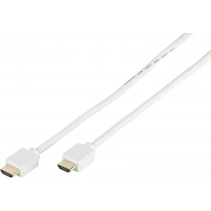 Vivanco Кабел Vivanco - 47165, HDMI/HDMI с Ethernet, 2m, бял (47165)