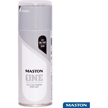 MASTON ONE SPRAYPAINT akrylátová barva ve spreji 400 ml šedá saténová RAL 7040