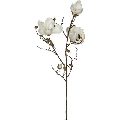 Umělá rostlina Magnolie, 88 cm, bílá 1005579