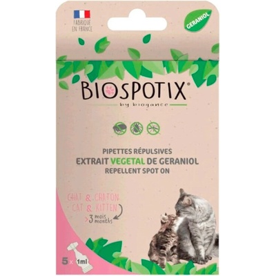 BIOGANCE Biospotix Cat spot-on s repelentním účinkem 5 x 1 ml – Zboží Dáma