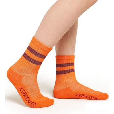 ICEBREAKER Kids Hike Light Crew, Blaze/Port