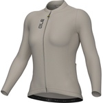 Alé Дамска фланелка с дълъг ръкав за колоездене Alé Women's Pragma Color Block L/S Jersey Cycling jersey - Stone - размер 3XL (156-2371-0318)