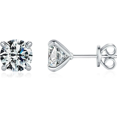 Olivie Stříbrné náušnice MOISSANITE 9733