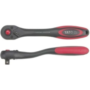 TOYA Ревeрсивна тресчотка с извита дръжка YATO (CURVED COMPOSITE RATCHET HANDLE)