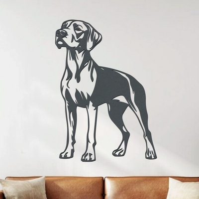 dřevo života Dřevěný obraz Anglický Pointer Rozměry (cm): 43x60, Zvolte barvu dekoru: Antracitová