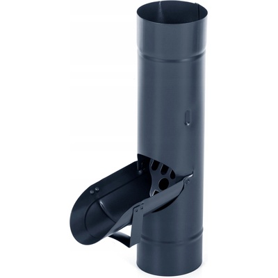 Evromat Chrlič pre odkvapový zvod 80 mm pozink lak RAL 7016 antracit