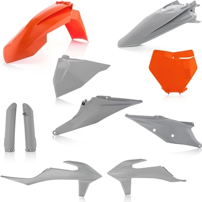 Acerbis plastový full kit sa hodí pre KTM SX/SXF 19/22 šedá/oranž