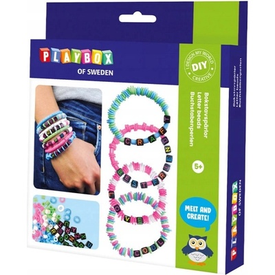 Playbox písmenkové náramky sada