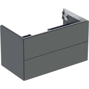 Geberit ONE - Шкаф за мивка 89x50x47 cm, 2 чекмеджета, лава 505.263. 00.3 (505.263.00.3)