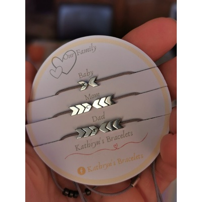 Семейни персонализирани гривни (КМБ2)