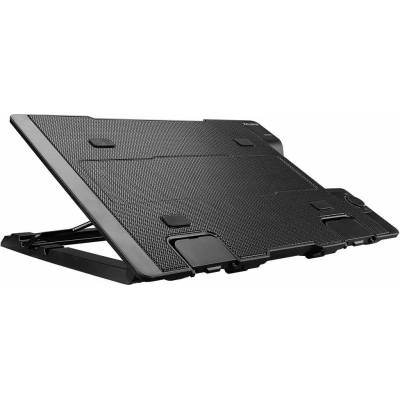 Zalman ZM-NS2000 Notebook Cooler Stand 17 - охлаждаща ергономична поставка за Mac и преносими компютри до 17 инча (черен)