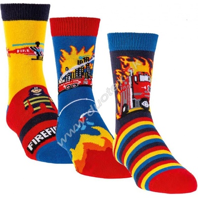 SOCKS4FUN Zimné ponožky W 3134 hasici k.1