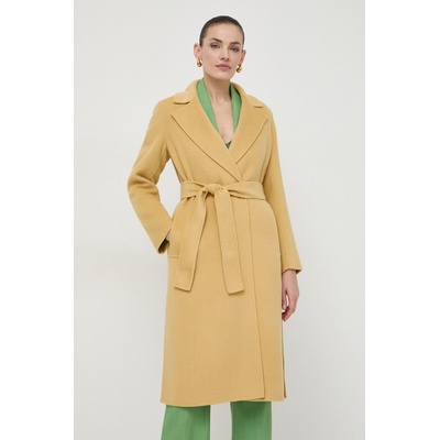 MARELLA Вълнено палто Marella в жълто преходен модел с двуредно закопчаване 2413011021200 (2413011021200)