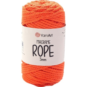 YARNART Macrame Rope 3 mm 63 m 800 Bright Orange юта (Macrame Rope 3 mm 800)