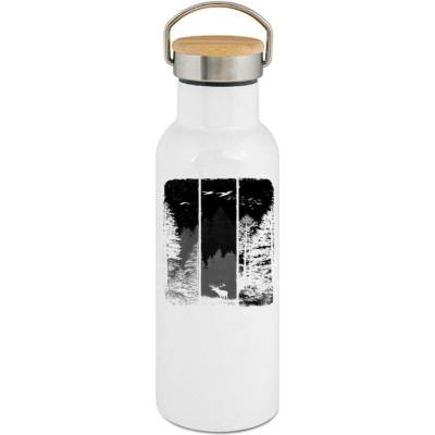 123TRIKO termoska Volání divočiny, medvěd, černý potisk 500 ml narozeniny