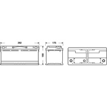 Centra Plus 12V 110Ah 850A CB1100