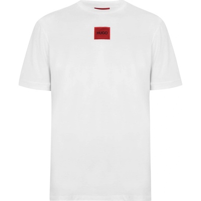 Hugo Тениска Hugo Mens Regular Fit Diragolino T-Shirt - White 100