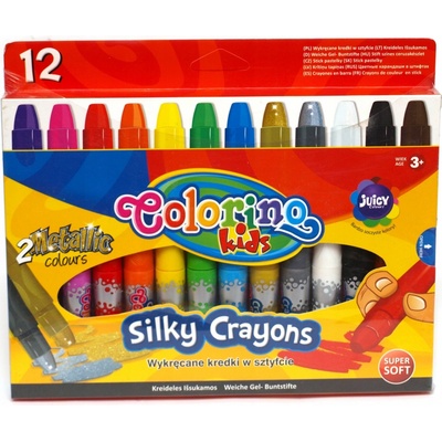Colorino Kids Twist-Up farebné mäkké voskovky 12 ks