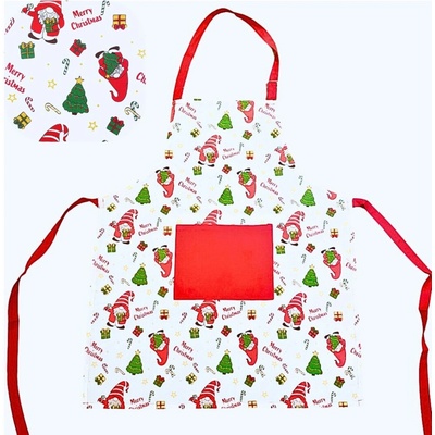 TiaHome Kuchynská zástera bavlnená Vianočná Merry Christmas