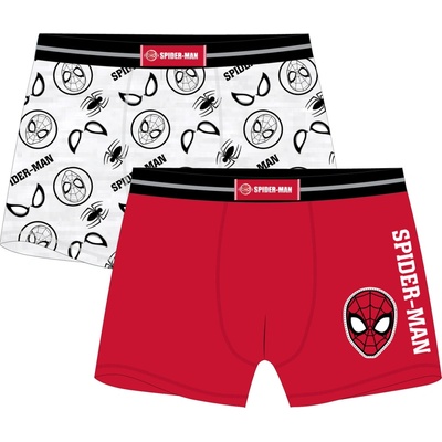 Spider Man chlapčenské boxerky Spider-Man 52331637 červená / šedý melír