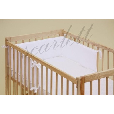 Scarlett Ochranný golier do postieľky froté Biela