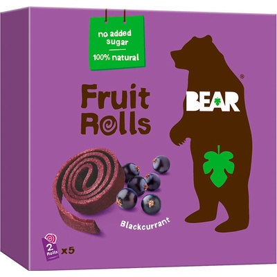 BEAR Ovocné plátky čierne ríbezle 5 x 20 g