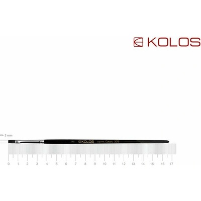 Plochý štetec z veveričky KOLOS Classic 3016 - č. 2
