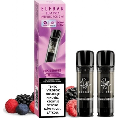 ElfBar Elfa Pro cartridge Mix Berries 2x2ml 20 mg
