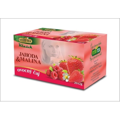 Vitto Tea Čaj Jahoda a malina 40 g