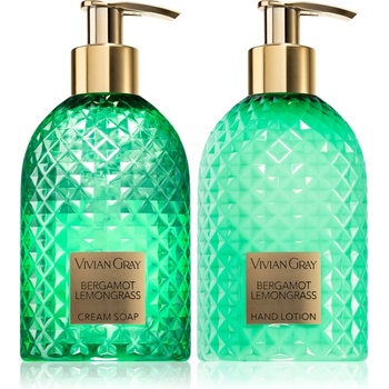 VIVIAN GRAY Gemstone Bergamot & Lemongras подаръчен комплект за ръце 2x300ml