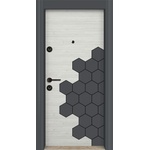 Starsteeldoor Блиндирана врата d-12 Лара - антрацит (цена без монтаж)