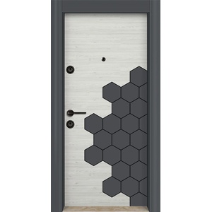 Starsteeldoor Блиндирана врата d-12 Лара - антрацит (цена без монтаж)