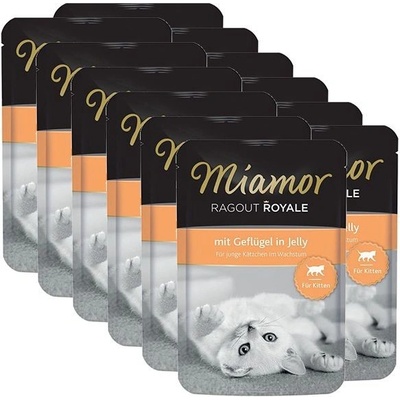 Miamor Ragout Royal Kitten hydina v želé 12 x 100 g