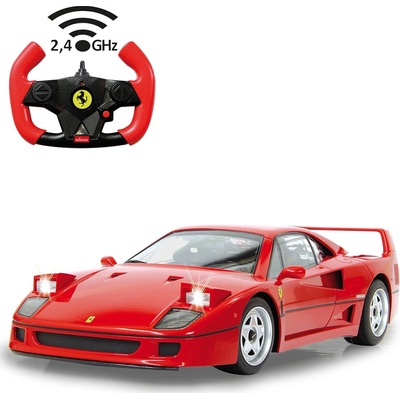 Rastar RC Ferrari F40 červený (diaľkovo ovládané svetlomety) RTR 1:14